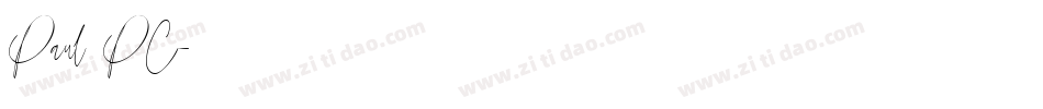 Paul PC字体转换